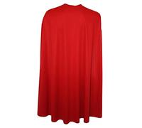 The Dragons Den 24" Polyester Plain Red Superhero Cape Fancy Dress Costume Accessory [Red 24"]