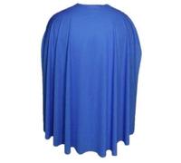 The Dragons Den Adults 35" Length Plain Superhero Cape Fancy Dress Costume Accessory [35" Blue]