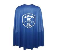 The Dragons Den Adults 35" Length UK Apres Ski Team Superhero Cape Fancy Dress Costume Accessory [35" Blue]