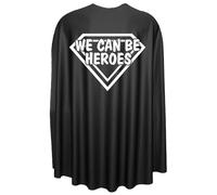 The Dragons Den Adults 35" Length We Can Be Hero's Superhero Cape Fancy Dress [35" Black]
