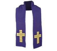 The Dragons Den Adults 60" Length Priests Stole Vestment Sash Religious Fancy Dress Costume Accessory [Purple]