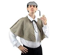 The Dragons Den Adults Age 14+ Sherlock Victorian Detective Investigator 3 Piece Fancy Dress Costume Accessory
