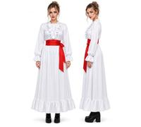 The Dragons Den Adults Annabelle Conjuring Haunted Horror Doll Dress & Sash Only Halloween Movie Fancy Dress Costume