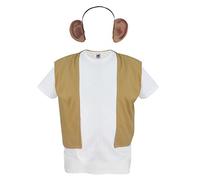The Dragons Den Adults BFG Waistcoat & Ears Big Friendly Giant World Book Day TV Movie Film Fancy Dress [L-XL]