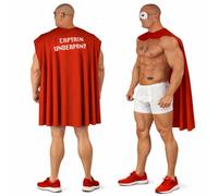 The Dragons Den Adults Captain Y-Fronts Superhero Stag Night Party Fancy Dress Costume