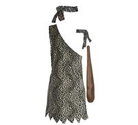 The Dragons Den Adults Caveman Stone Age Neanderthal Prehistoric Fancy Dress Costume [L-XL]