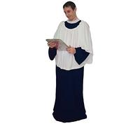 The Dragons Den Adults Choirboy Altar Boy Church Gospel Singer Religious Stag Party Fancy Dress Costume [Black XXL]