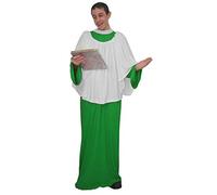 The Dragons Den Adults Choirboy Altar Boy Church Gospel Singer Religious Stag Party Fancy Dress Costume [Green L-XL]