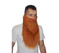 The Dragons Den Adults Deluxe 16" Dwarven Viking Warrior Beard Cosplay Fancy Dress Facial Hair [Ginger]