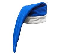 The Dragons Den Adults Dwarf Gnome Fleece Night Cap Christmas Fancy Dress Novelty Hat [Blue]
