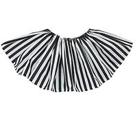 The Dragons Den Adults Halloween Horror Circus Striped 10" Clown Collar Ruff Fancy Dress Costume Accessory [Black & White]