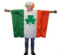 The Dragons Den Adults Ireland Irish Clover Supporters Poncho Saint Patricks Day Fancy Dress