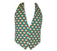 The Dragons Den Adults Ireland Tricolour Flag Backless Waistcoat St Patricks Day Irish Sports Supporters Fancy Dress [S-M]