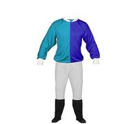 The Dragons Den Adults Jockey Silks Colours Jersey Top & Jodhpurs Horse Racing Cheltenham National Fancy Dress Costume