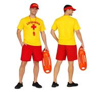 The Dragons Den Adults Lifeguard Seaside Stag Night Hen Party Beach Emergency Services Fancy Dress Costume [XXL]