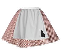 The Dragons Den Adults Little Red Riding Hood Red Gingham 15" (38cm) Length Skirt with Attached Apron World Book Day Fancy Dress