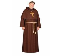The Dragons Den Adults Medieval Friar Tuck Merry Men Monk Gothic Viking Religious Halloween Fancy Dress Costume