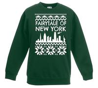 The Dragons Den Adults New York Fairytale Festive Green Christmas Jumper [M]