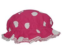 The Dragons Den Adults Old England Victorian Milk Maid Mobcap Pantomime Fancy Dress Novelty Mop Hat [Cerise Pink & White]