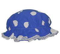 The Dragons Den Adults Old England Victorian Milk Maid Mobcap Pantomime Fancy Dress Novelty Mop Hat [Blue & White]