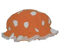 The Dragons Den Adults Old England Victorian Milk Maid Mobcap Pantomime Fancy Dress Novelty Mop Hat [Orange & White]