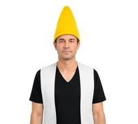 The Dragons Den Adults Plain Coloured Garden Gnome Pointy Hat Fancy Dress Headwear