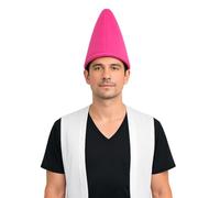 The Dragons Den Adults Plain Coloured Garden Gnome Pointy Hat Fancy Dress Headwear