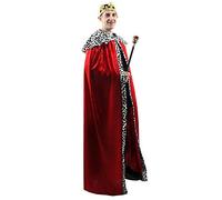 The Dragons Den Adults Red Royal King Queen Robes & Crown 3 Wise Men Nativity Fancy Dress Costume