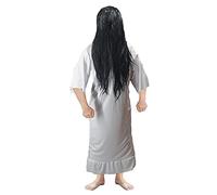 The Dragons Den Adults Samara Morgan Creepy Well Girl Japanese Halloween Horror Movie Fancy Dress [L-XL Dress & Wig]