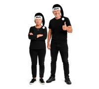 The Dragons Den Adults Scrooge Santa Black & White Hat Meh! Alternative Christmas Grumpy Fancy Dress