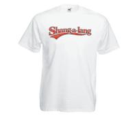 The Dragons Den Adults Shang-a-Lang Robert Bruce Battle Cry Burns Night Tartan Army Unisex White T-Shirt [XL]