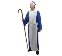 The Dragons Den Adults Shepherd Wise Man Christmas Xmas Nativity Fancy Dress Costume [Blue]