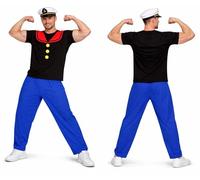 The Dragons Den Adults Spinach Eating 1920s Strongman Retro Sailor Fancy Dress [M]