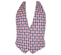 The Dragons Den Adults St George Cross Georges Day England Flag Backless Waistcoat English Sports Supporters Fancy Dress Costume Accessory [L-XL]