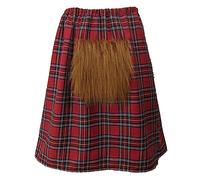 The Dragons Den Adults Tartan Kilt With Sporran Scotsman Scottish Scotland Patriotic Fancy Dress Costume Accessory [L-XL]