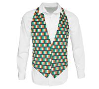 The Dragons Den Adults Tricolor National Flag of Ireland Backless Waistcoat St Patricks Day Irish Sports Supporters Fancy Dress [S-M]