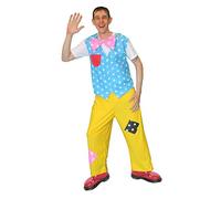 The Dragons Den Adults Tumbles Clown Waistcoat Bow Tie Trousers Childrens Entertainer Fancy Dress Costume [L-XL]