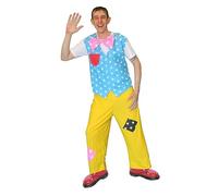 The Dragons Den Adults Tumbles Clown Waistcoat Bow Tie Trousers Childrens Entertainer Fancy Dress Costume [S-M]
