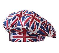 The Dragons Den Adults Union Jack Flag Beret Hat United Kingdom Great Britain Supporters Fancy Dress [One Size]