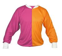 The Dragons Den Adults Unisex Jockey Jersey Shirt ONLY Horse Racing Top Group Fancy Dress[H.Pink&Orange]