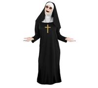 The Dragons Den Adults Valak Demon Nun Costume Conjuring Halloween Horror Fancy Dress Costume [L/XL]