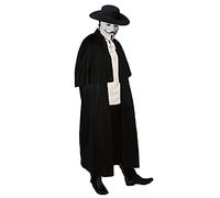 The Dragons Den Adults Vendetta Old English Victorian Guy Fawkes Anonymous Full Length Cloak Hat & Mask Halloween Fancy Dress