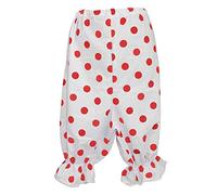 The Dragons Den Adults White & Red Polka Dot Panto Dame Short Length Bloomers Pantomime Fancy Dress [S-M]