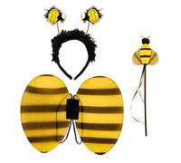 The Dragons Den Bumblebee Bee Wings Set Nature Insect World Book Day Fancy Dress Costume Accessory [One Size] Black, Yellow