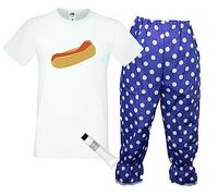 The Dragons Den Captain Spaulding 1000 Corpses Hot Dog T-Shirt & Long Blue Polka Dot Bloomers [Extra Large,T Shirt Bloomers [XL]