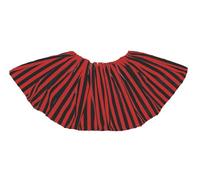 The Dragons Den Childs 10" Black & Red Striped Clown Collar Halloween Circus Fancy Dress Costume Accessory
