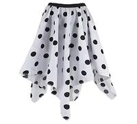 The Dragons Den Childs Dalmatian Cruella Skirt World Book Day Halloween Movie Fancy Dress [8-12 Years]