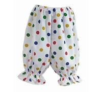 The Dragons Den Childs Multicoloured Polka Dot Short Length Bloomers Panto Dame Novelty Pants [Age 4-7 Years]