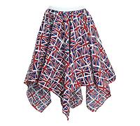 The Dragons Den Childs Union Jack Flag Graet Britain United Kingdom Handkerchief Skirt [Age 4-7 Years]