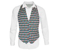 The Dragons Den Childs Wales National Flag Baner Cymru Y Ddraig Goch Welsh Sports Supporters St Davids Day Backless Waistcoat Fancy Dress [Age 8-12 Years]
